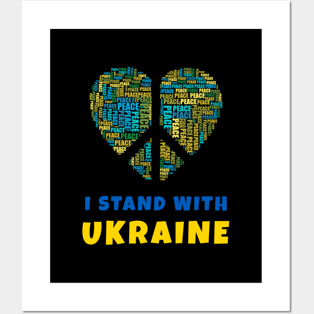 I Stand With Ukraine Wall Art by InfiniTee Design